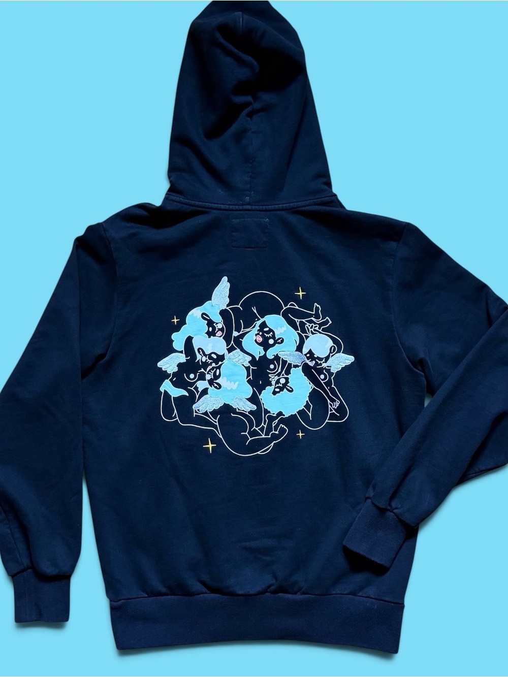 Voight by Valentina "Made In Heaven" Black Hoodie - Size XS